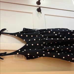Old Navy Navy and White Polka Dot Mini Dress